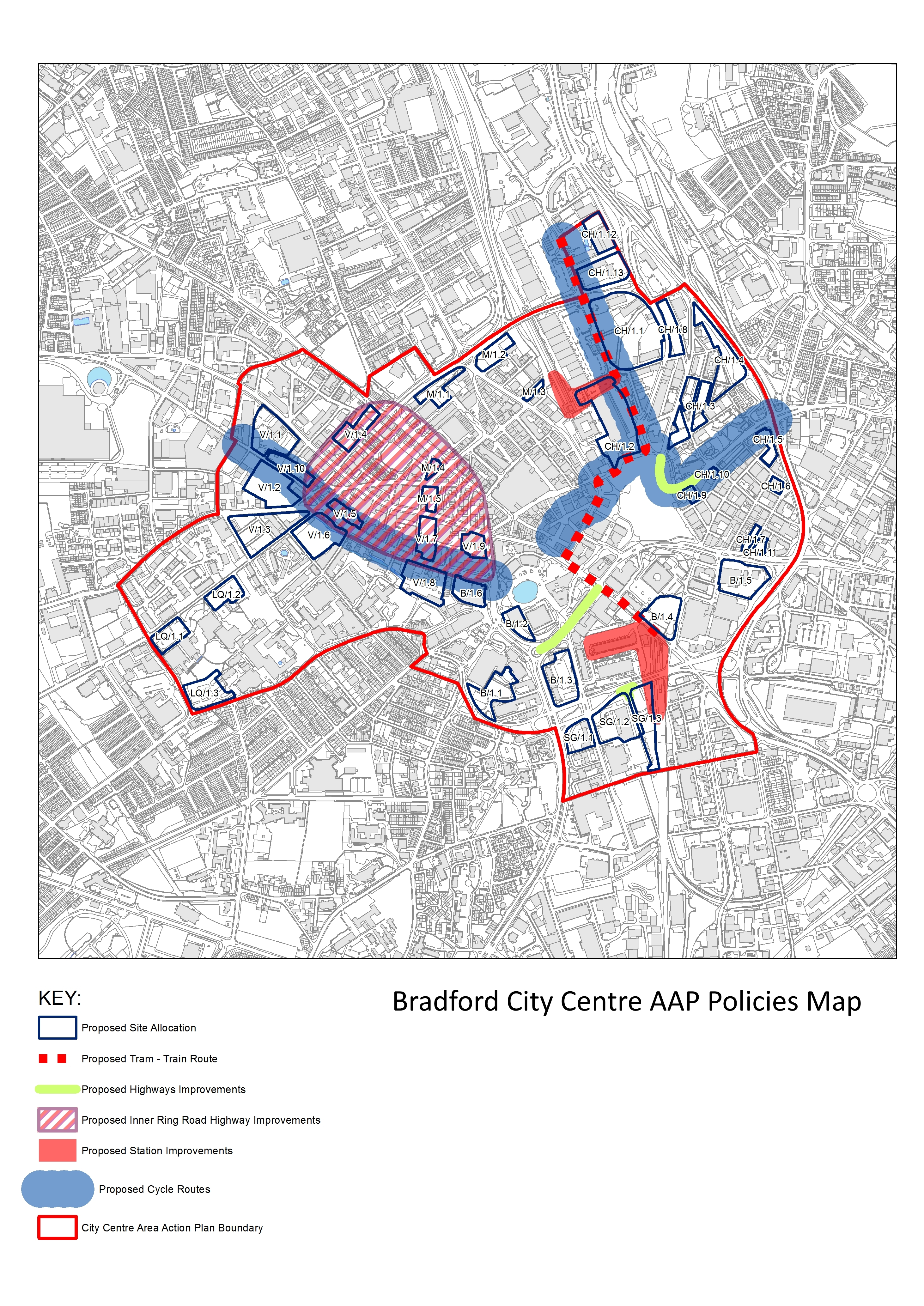 Bradford City Centre Map City Centre Action Plan Documents | Bradford Council