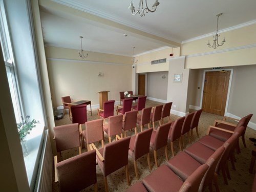 The ceremony suite at Keighley Town Hall.